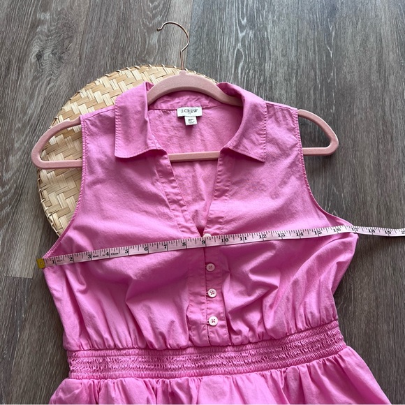 J. Crew pink sleeveless collared midi dress‎ - Picture 6 of 10